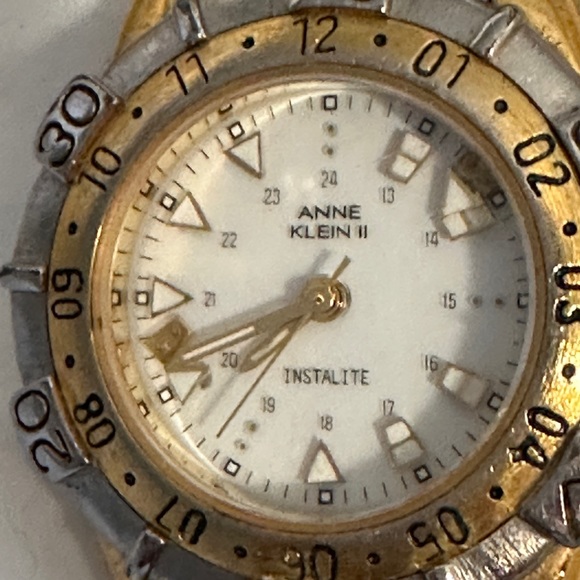 Anne Klein II Instalite silver and gold tone watch - Picture 9 of 15